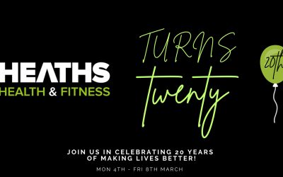 Join Heaths in Celebrating 20 years of bettering our local community’s body and mind.  